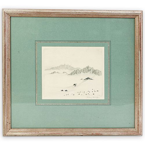 GEORGE ELBERT BURR DRYPOINT