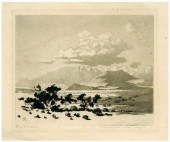 George Elbert Burr etching (Co