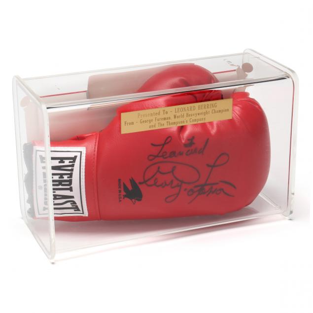 GEORGE FOREMAN AUTOGRAPHED BOXING