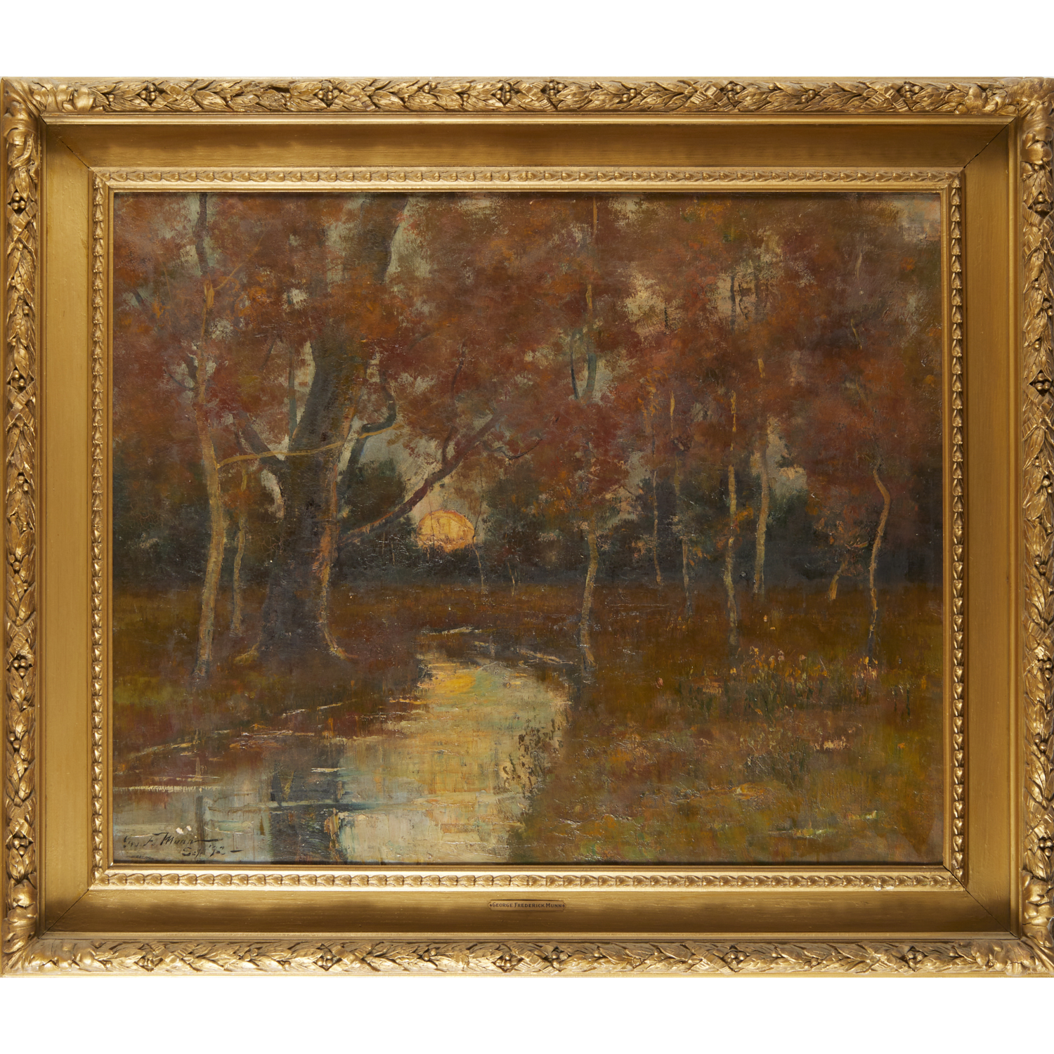 GEORGE FREDERICK MUNN, OIL ON