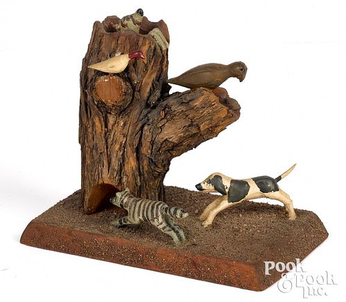 GEORGE G. WOLFSKILL CARVED ANIMAL