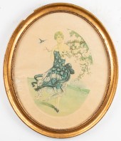 GEORGE GRELLET COLOR ETCHING O