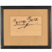 GEORGE GROSZ, ELABORATE SIGNAT