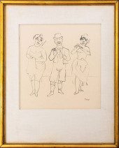 GEORGE GROSZ FIGURAL DOUBLE-SI