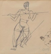 GEORGE GROSZ PENCIL AND PEN &