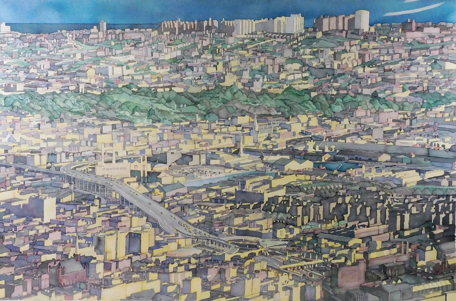GEORGE HARKINS (B. 1934), "CITY