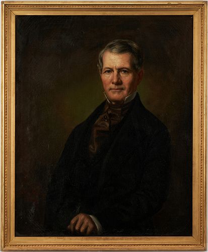 GEORGE HEALY O/C PORTRAIT OF A MAN,