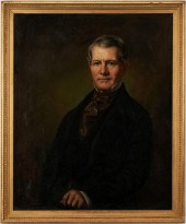 GEORGE HEALY O/C PORTRAIT OF A