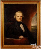 GEORGE HEALY, OIL ON CANVASGeo