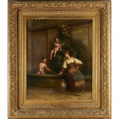 GEORGE HENRY HALL, OIL ON CANV
