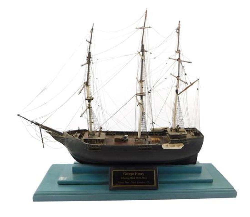 GEORGE HENRY WHALING BARK WOODEN