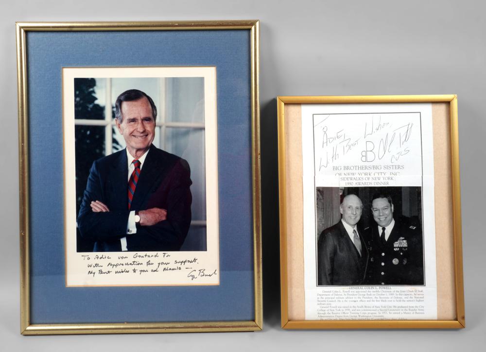 GEORGE H.W. BUSH SIGNED AND