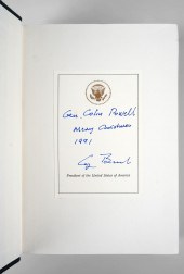 GEORGE H.W. BUSH, SIGNED AND I