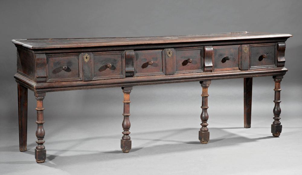 GEORGE I CARVED OAK WELSH DRESSER