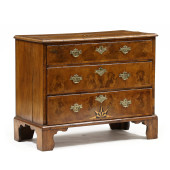 GEORGE I INLAID WALNUT CHEST O