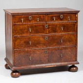 GEORGE I INLAID WALNUT CHEST O