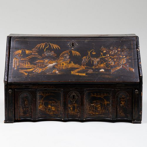 GEORGE I JAPANNED WRITING BOXWith