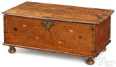 GEORGE I OAK BIBLE BOX, EARLY