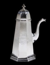 GEORGE I PERIOD SILVER COFFEE
