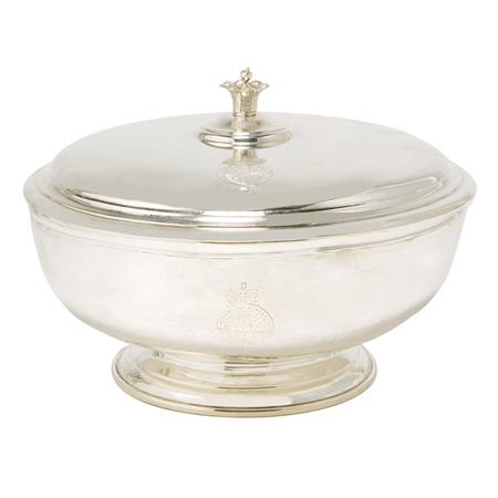 George I Silver Bowl and Cover 	 