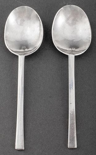GEORGE I STERLING PILGRIM SPOONS,