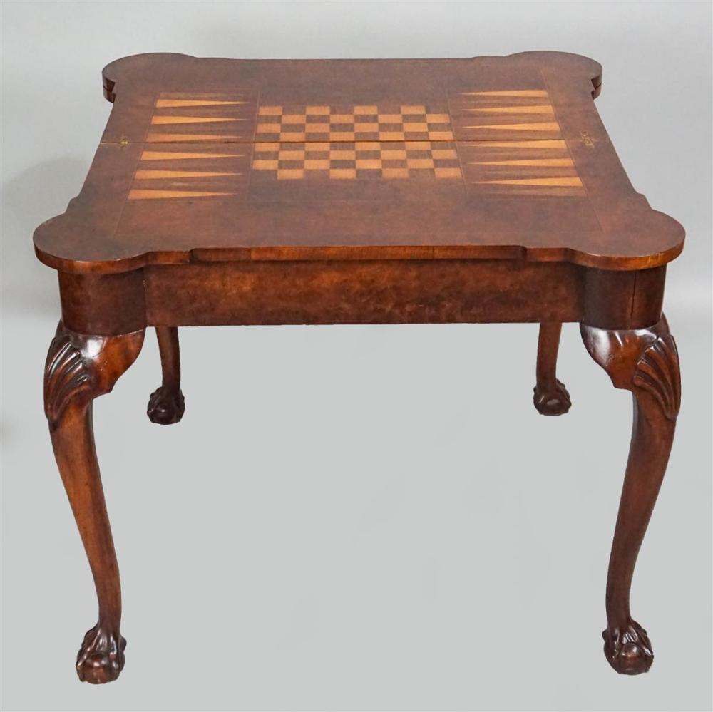 GEORGE I STYLE BURLED WALNUT TRIPLE