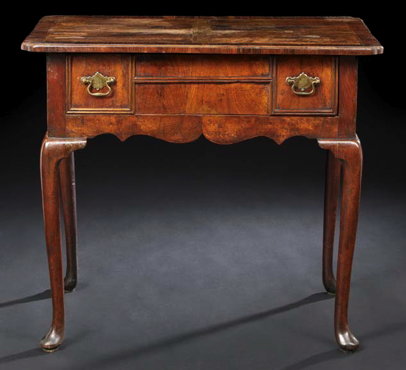 George I-Style Walnut Lowboy, 