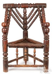 GEORGE I TURNERS CHAIR, CA. 17