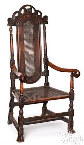 GEORGE I WALNUT ARMCHAIR, EARL