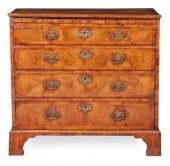 GEORGE I WALNUT CHEST OF DRAWE