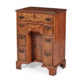 GEORGE I WALNUT KNEEHOLE DRESS