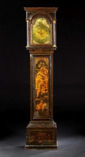 George II Black-Lacquered Tall