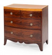 GEORGE II BOWFRONT CHEST CIRCA