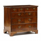 GEORGE II BURL VENEERED CHEST