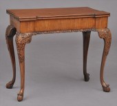 GEORGE II CARVED AND INLAID MA
