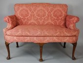 GEORGE II CARVED WALNUT SETTEE