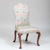 GEORGE II CARVED WALNUT SIDE C