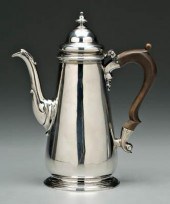 George II English silver coffe