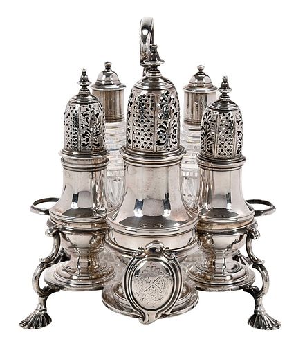 GEORGE II ENGLISH SILVER CRUET
