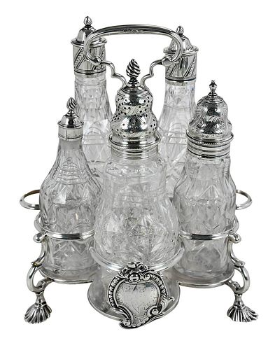 GEORGE II ENGLISH SILVER CRUET