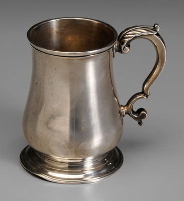George II English silver mug,