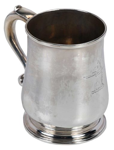 GEORGE II ENGLISH SILVER MUGLondon,