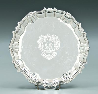 George II English silver salver,