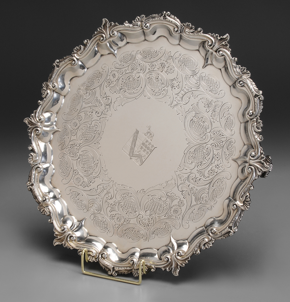 George II English Silver Tray