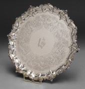 George II English Silver Tray