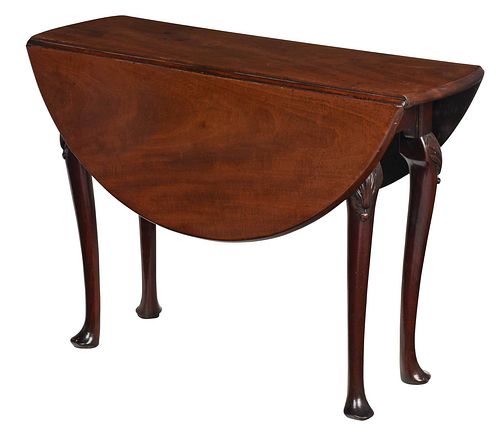 GEORGE II FIGURED CARVED MAHOGANY