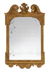George II giltwood wall mirror