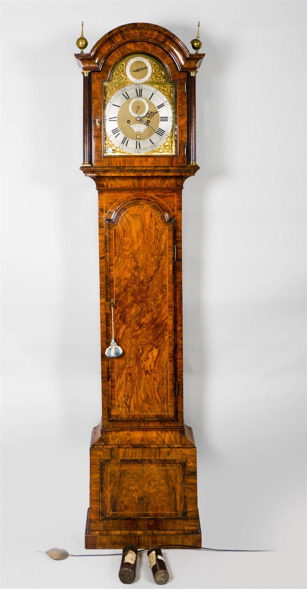 GEORGE II INLAID BRASS MOUNTED