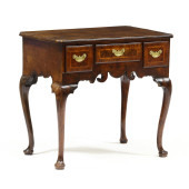 GEORGE II INLAID BURL WOOD DRE