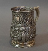 GEORGE II LATER REPOUSSE SILVE